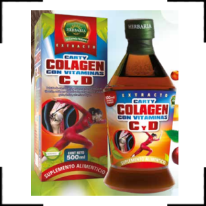 Carty Colagen con vitaminas C y D Herbaria